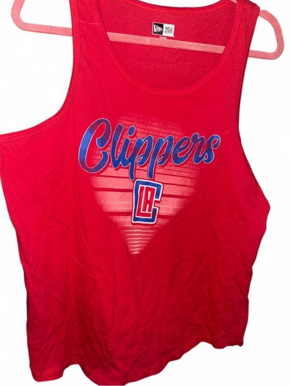 New Era Red LA Clippers Graphic Tank Top Size XL NWT